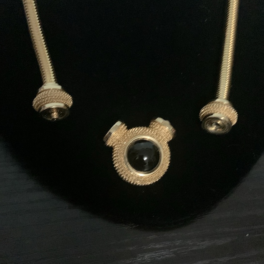 Versatile 3 in 1 Gold-Tone Necklace by E.Pearl - Picture 7 of 8